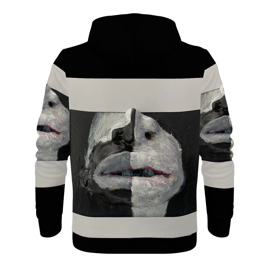 The Warrior - Original Artwork by Craig Davoll - Women's All Over Print Zip Hoodie