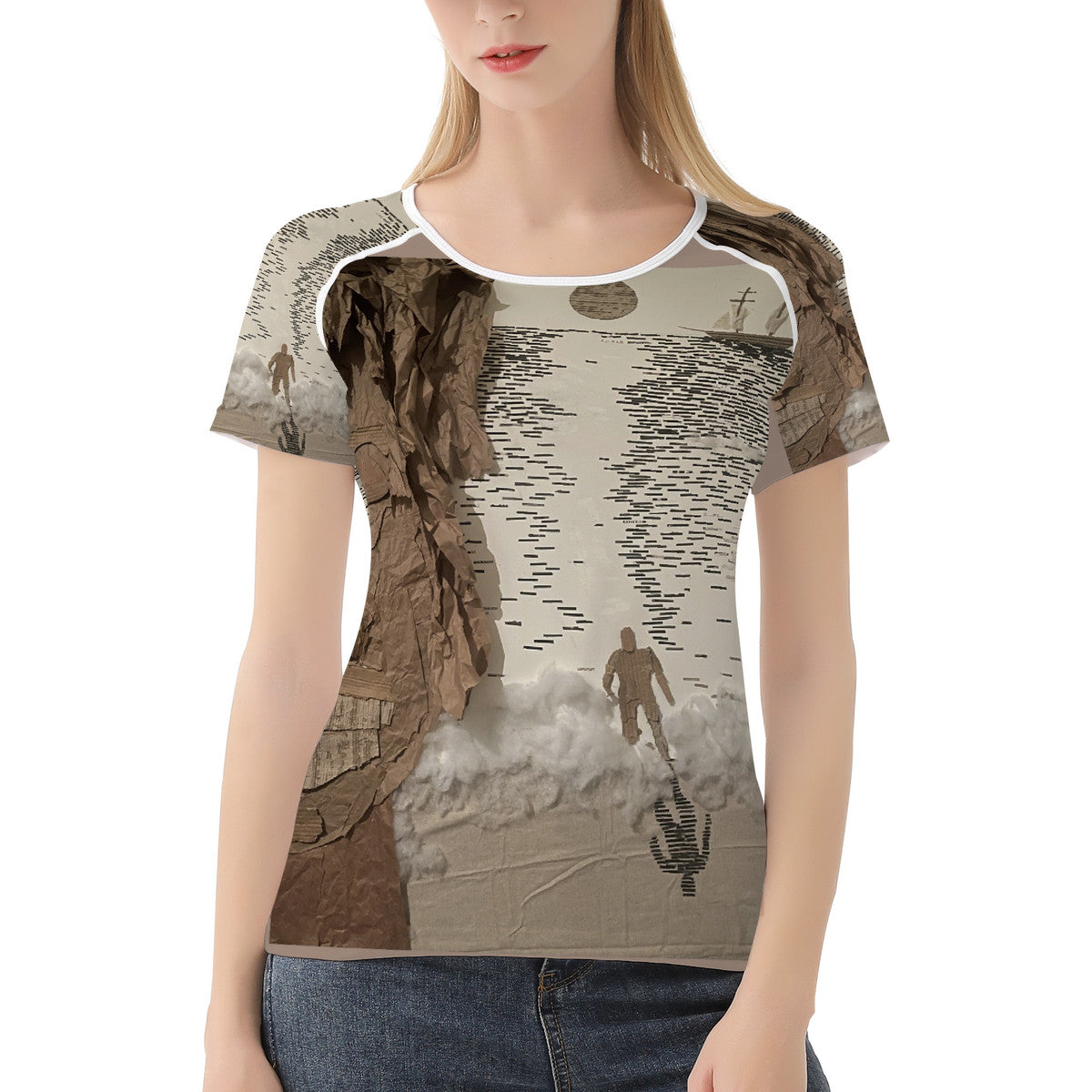 Midnight Run - Original Artwork by Craig Davoll - Women's All-Over Print T shirt