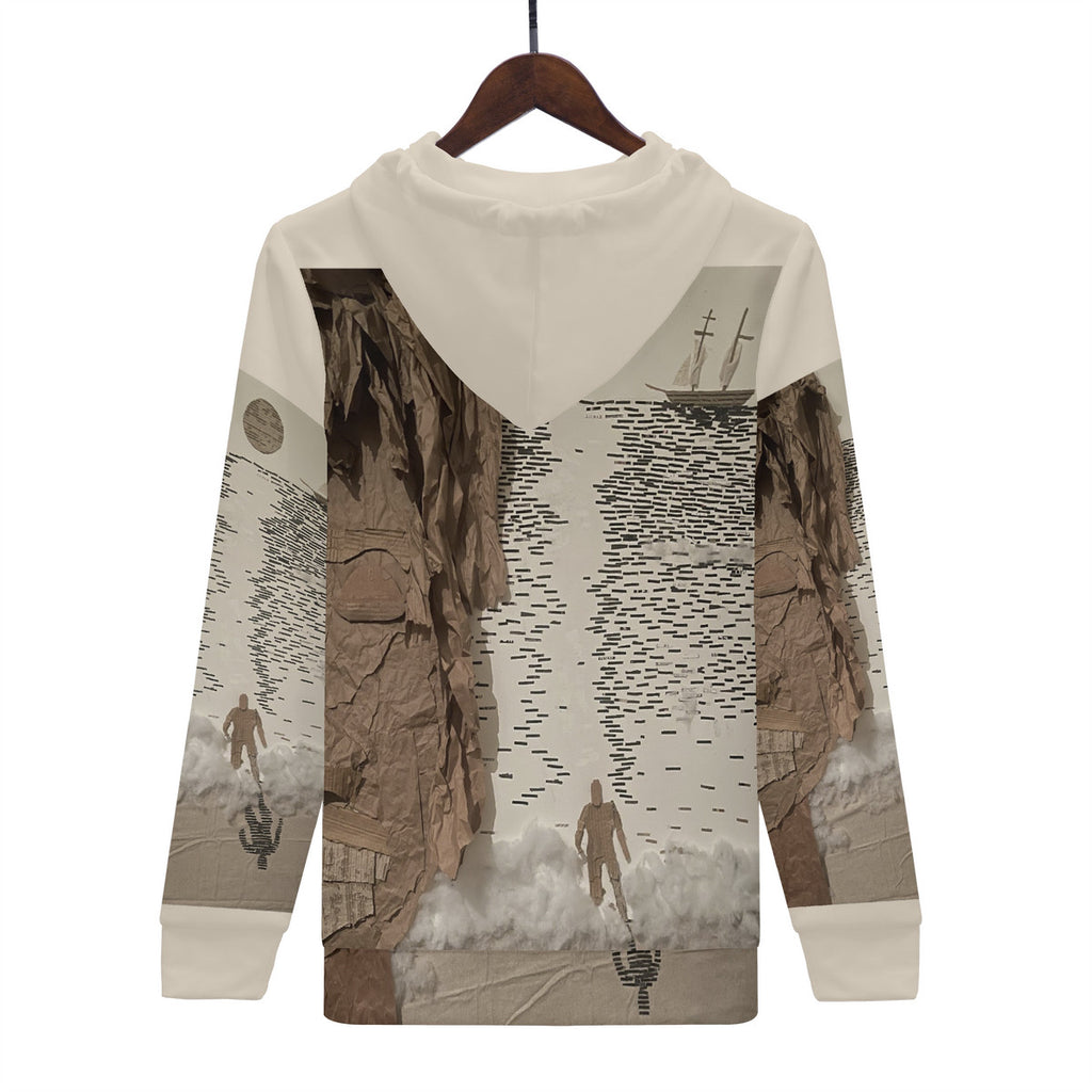 Midnight Run - Origina Artwork by Craig Davoll - Men's All Over Print Zip Hoodie