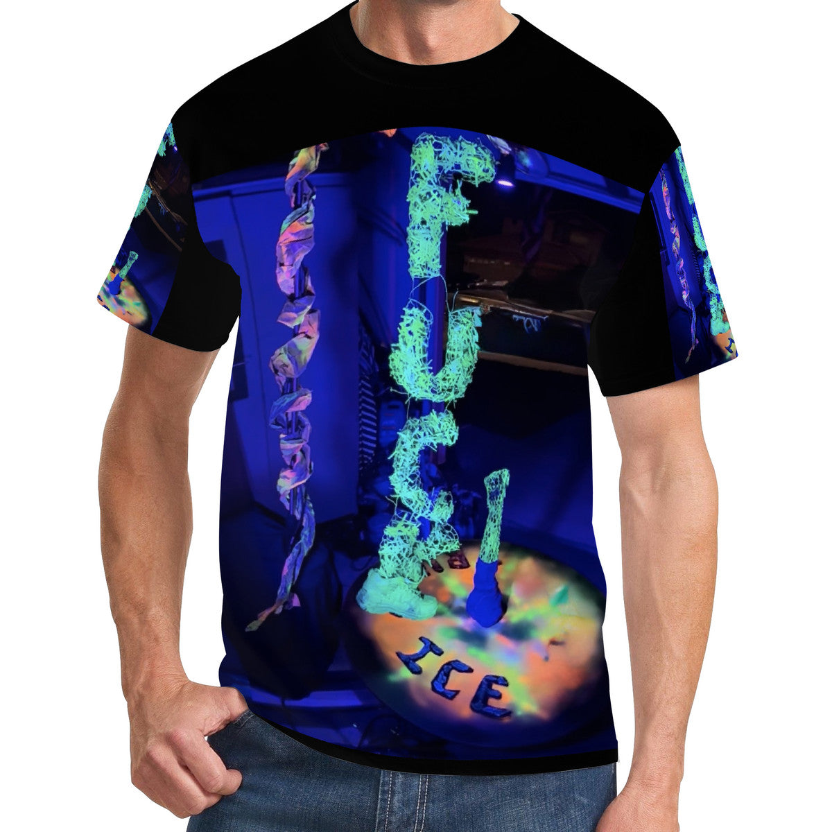 Fu*k Ice - Original Art by Craig Davoll - D61 Men's All Over Print T-Shirt