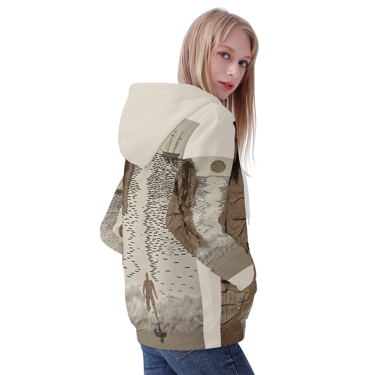 Midnight Run - Original Artwork by Craig Davoll - Women's All Over Print Zip Hoodie