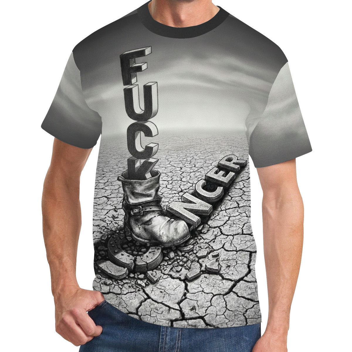 Fu*k Cancer Men's All Over Print T-Shirt