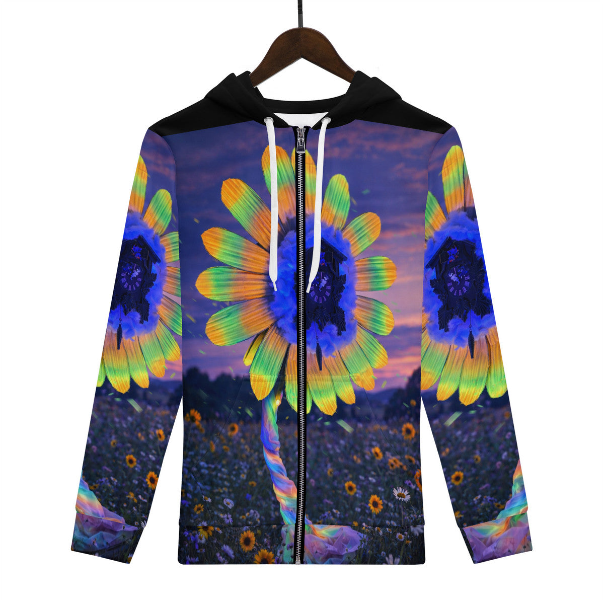 Lucy - Original Artwork by Craig Davoll - Women's All Over Print Zip Hoodie