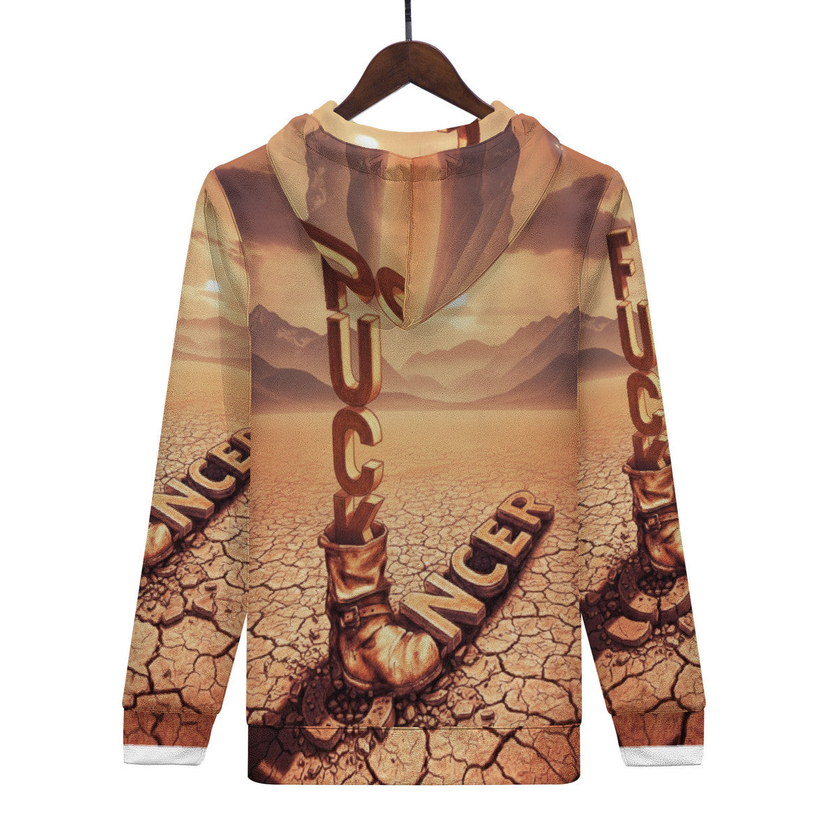 Fu*k Cancer -  Men's All Over Print Hoodie