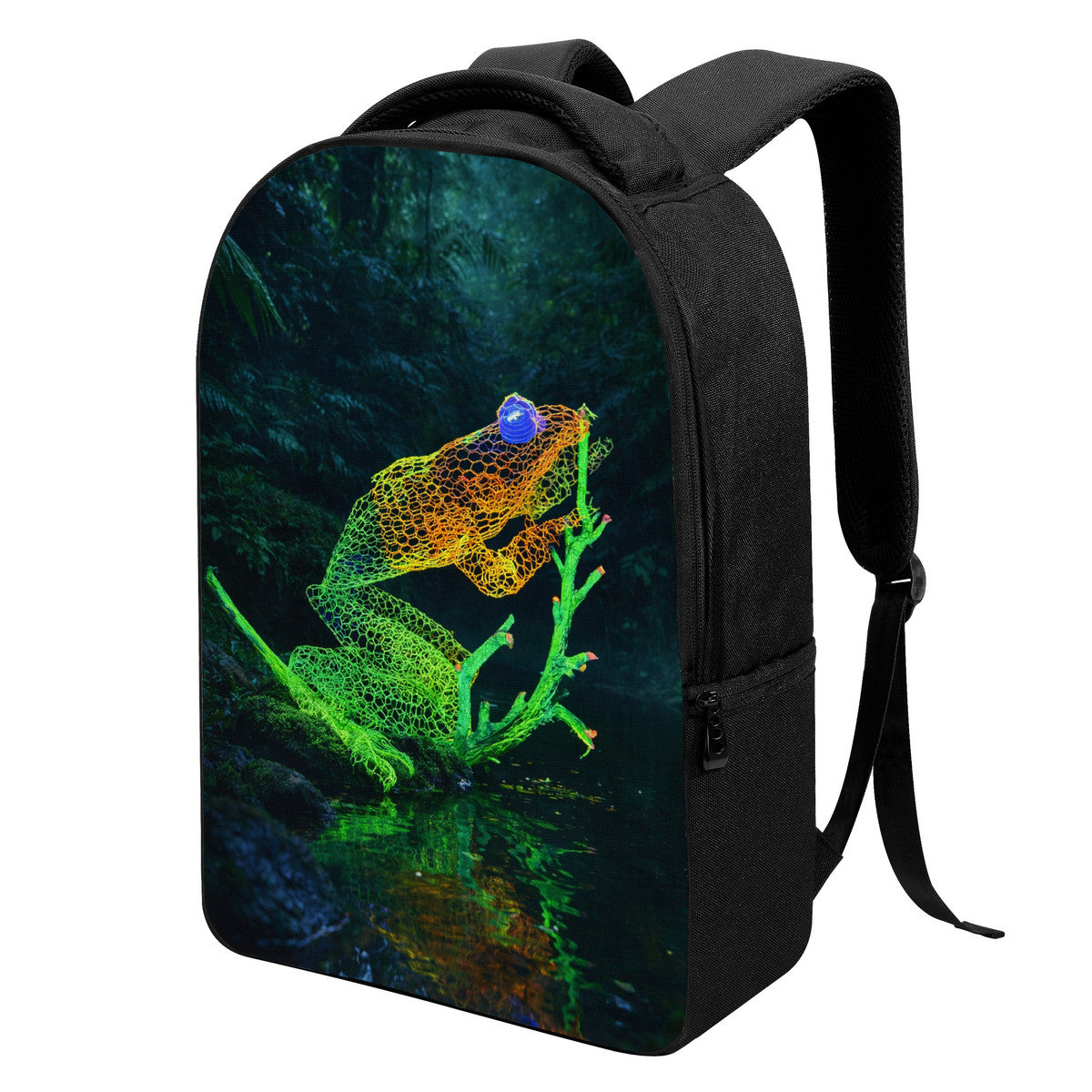 Feeling Froggy - Original Art by Craig Davoll - D37 Laptop Backpack