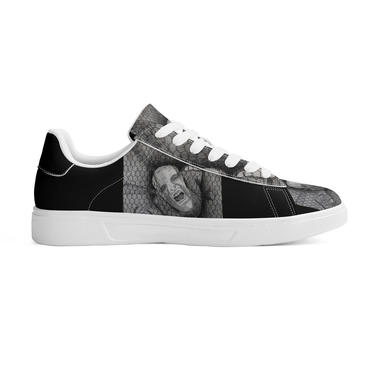 Rage - Original Artwork by Craig Davoll - Unisex Premium Synthetic Leather Sneakers
