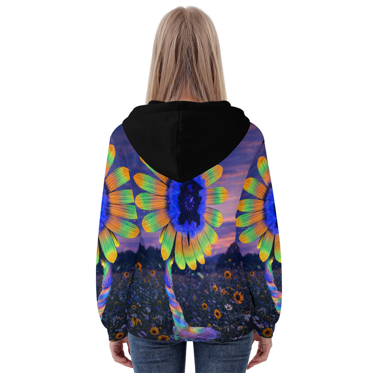 Lucy - Original Artwork by Craig Davoll - Women's All Over Print Zip Hoodie