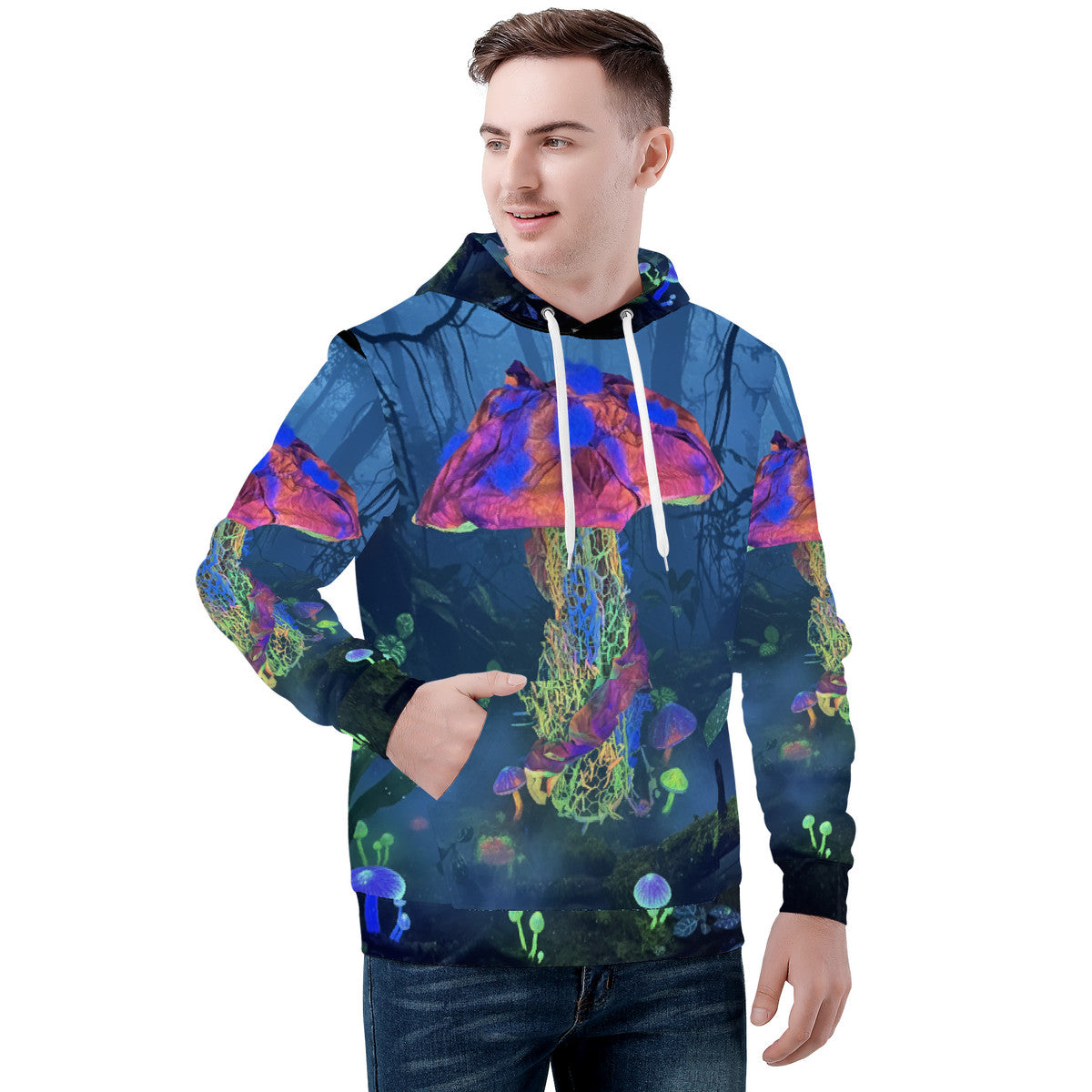Mycel - Original Art by Craig Davoll - Men's All Over Print Hoodie