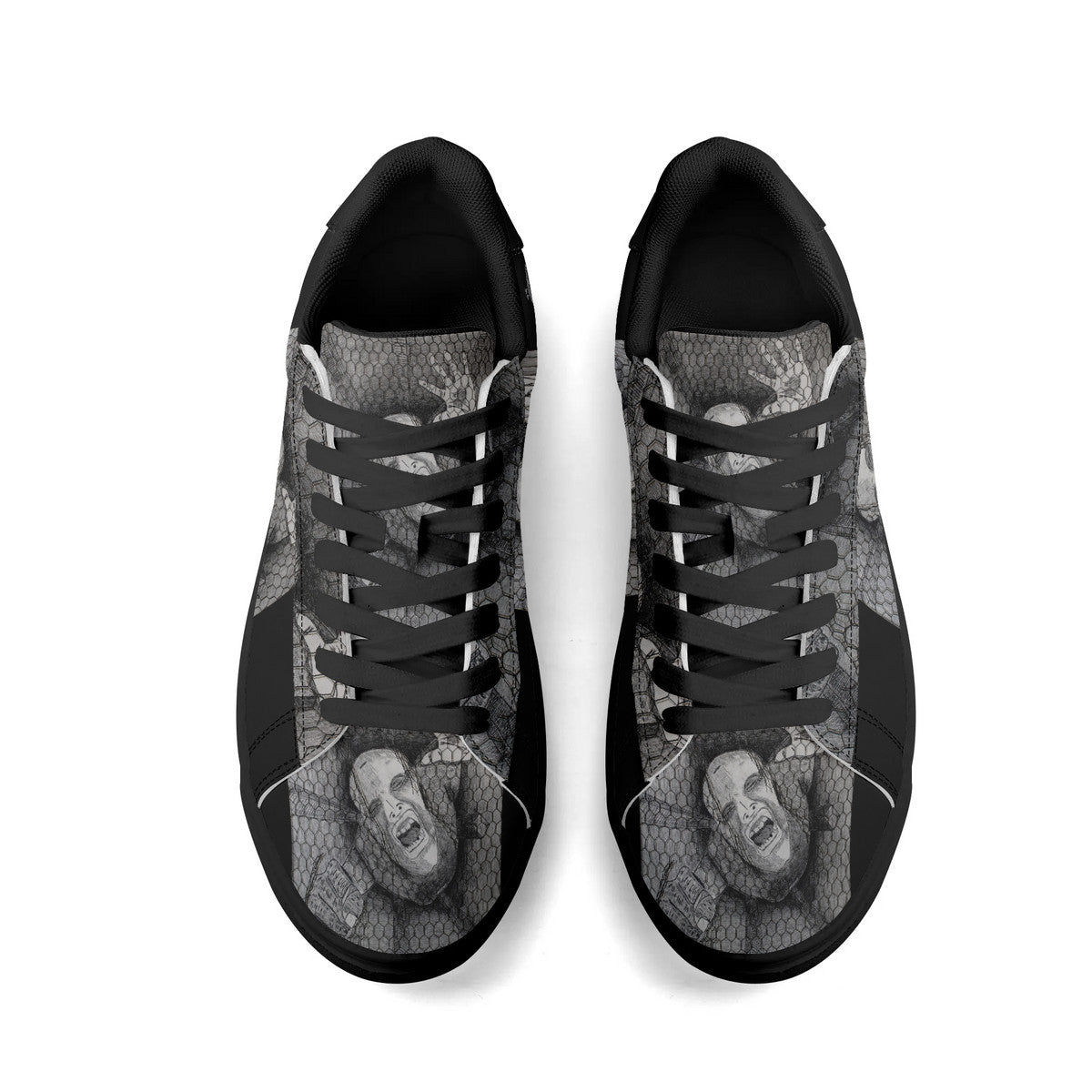 Rage - Original Artwork by Craig Davoll - Unisex Premium Synthetic Leather Sneakers