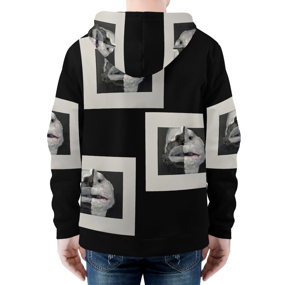 The Warriors - Original Artwork by Craig Davoll -  Men's All Over Print Zip Hoodie