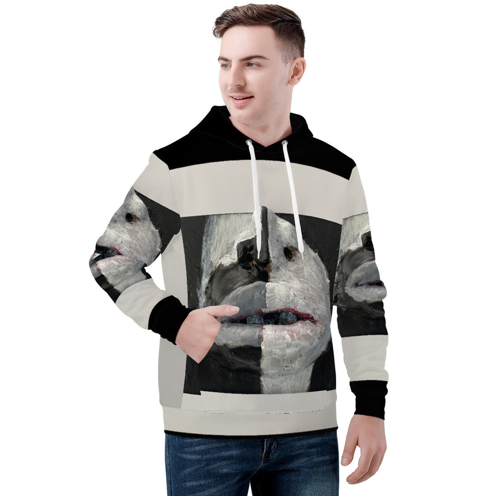 The Warrior - Original Artwork by Craig Davoll - Men's All Over Print Hoodie