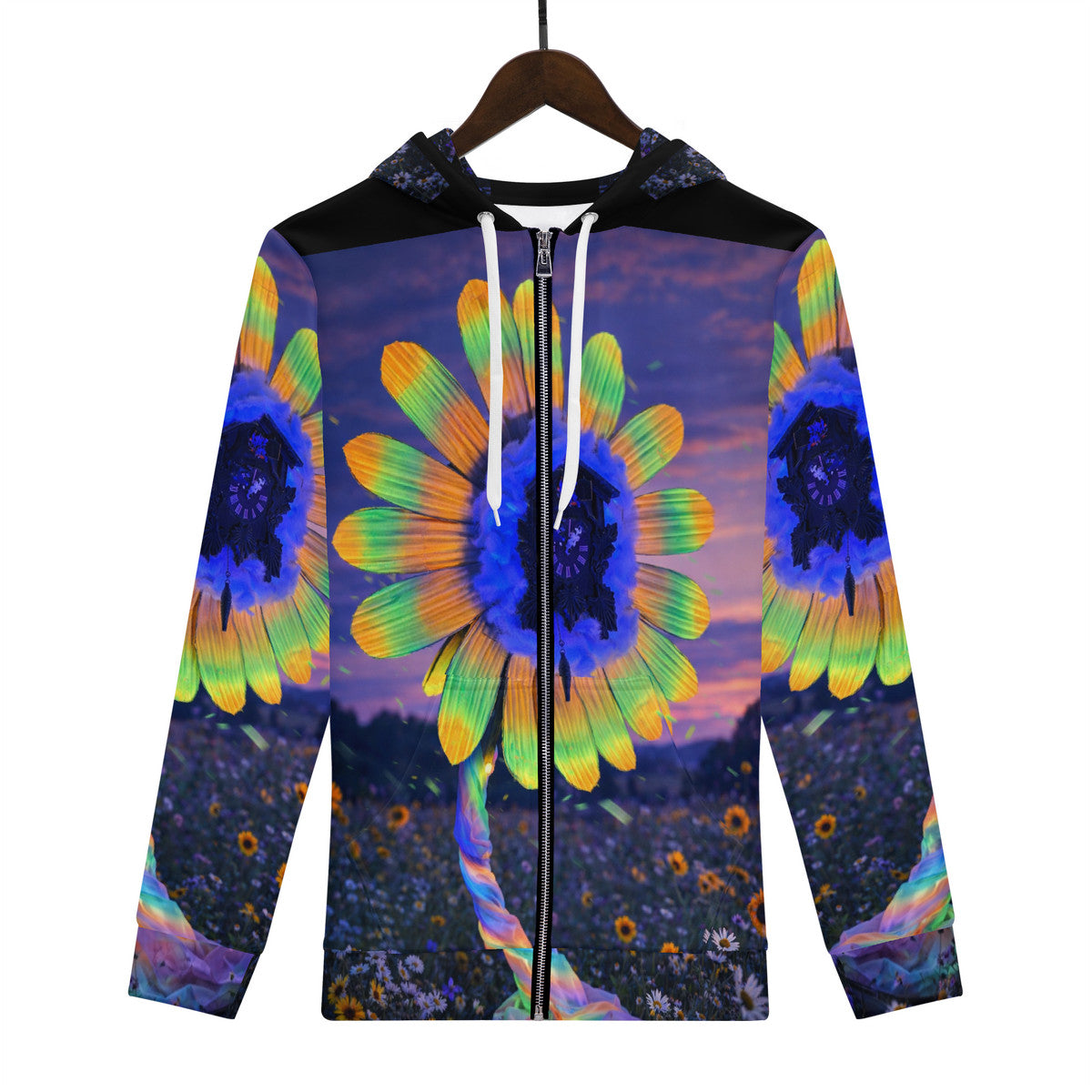 Lucy - Original Artwork by Craig Davoll - Men's All Over Print Zip Hoodie