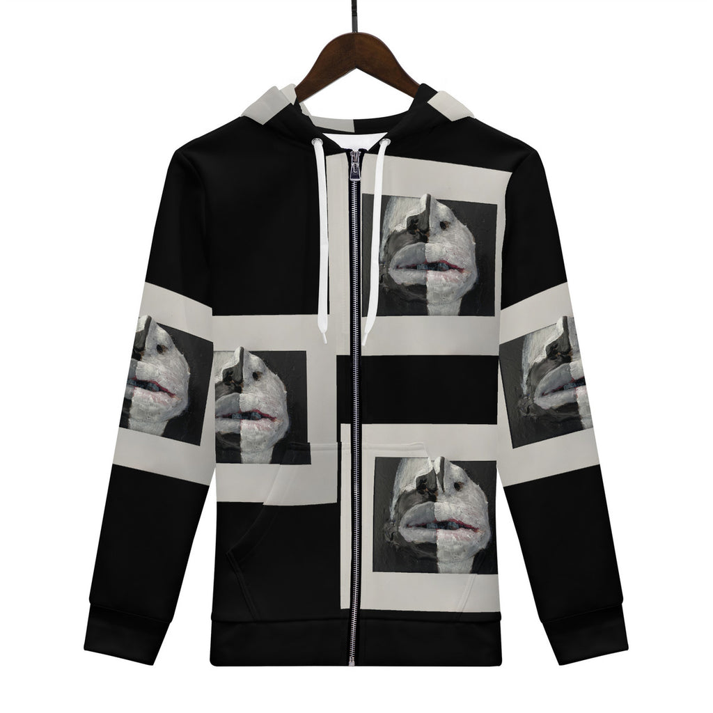 The Warriors - Original Artwork by Craig Davoll -  Men's All Over Print Zip Hoodie