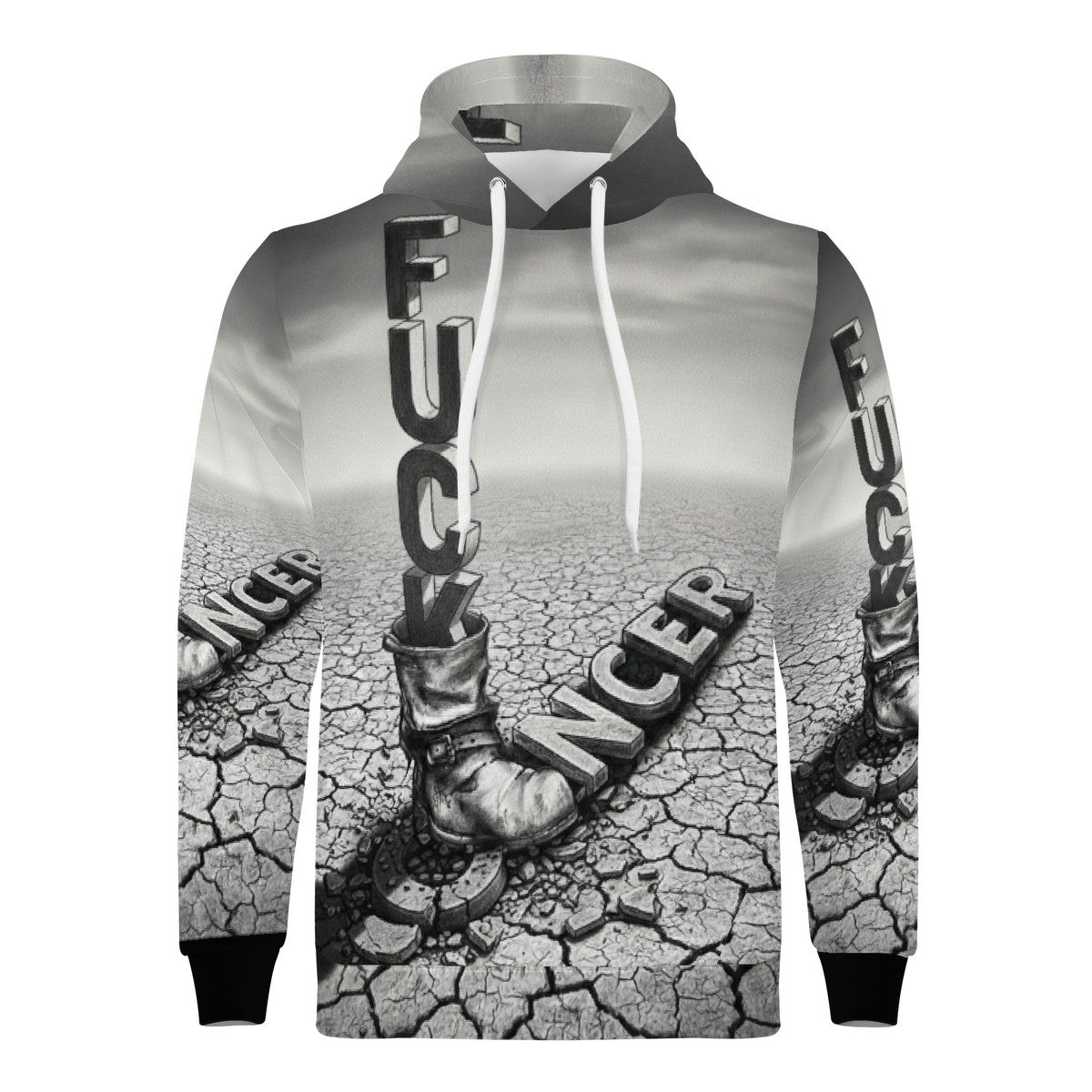 Fu*k Cancer - Men's All Over Print Hoodie