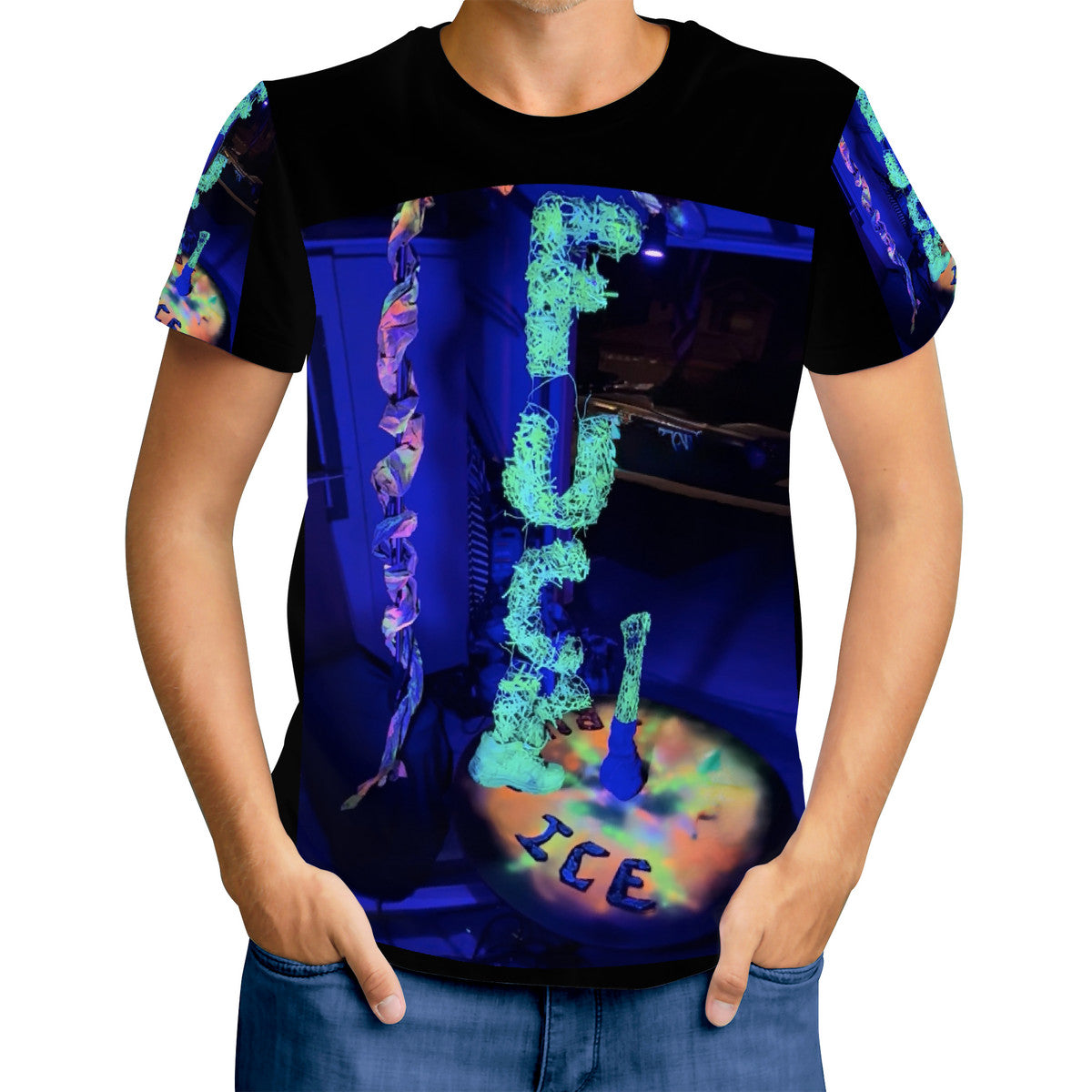 Fu*k Ice - Original Art by Craig Davoll - D61 Men's All Over Print T-Shirt