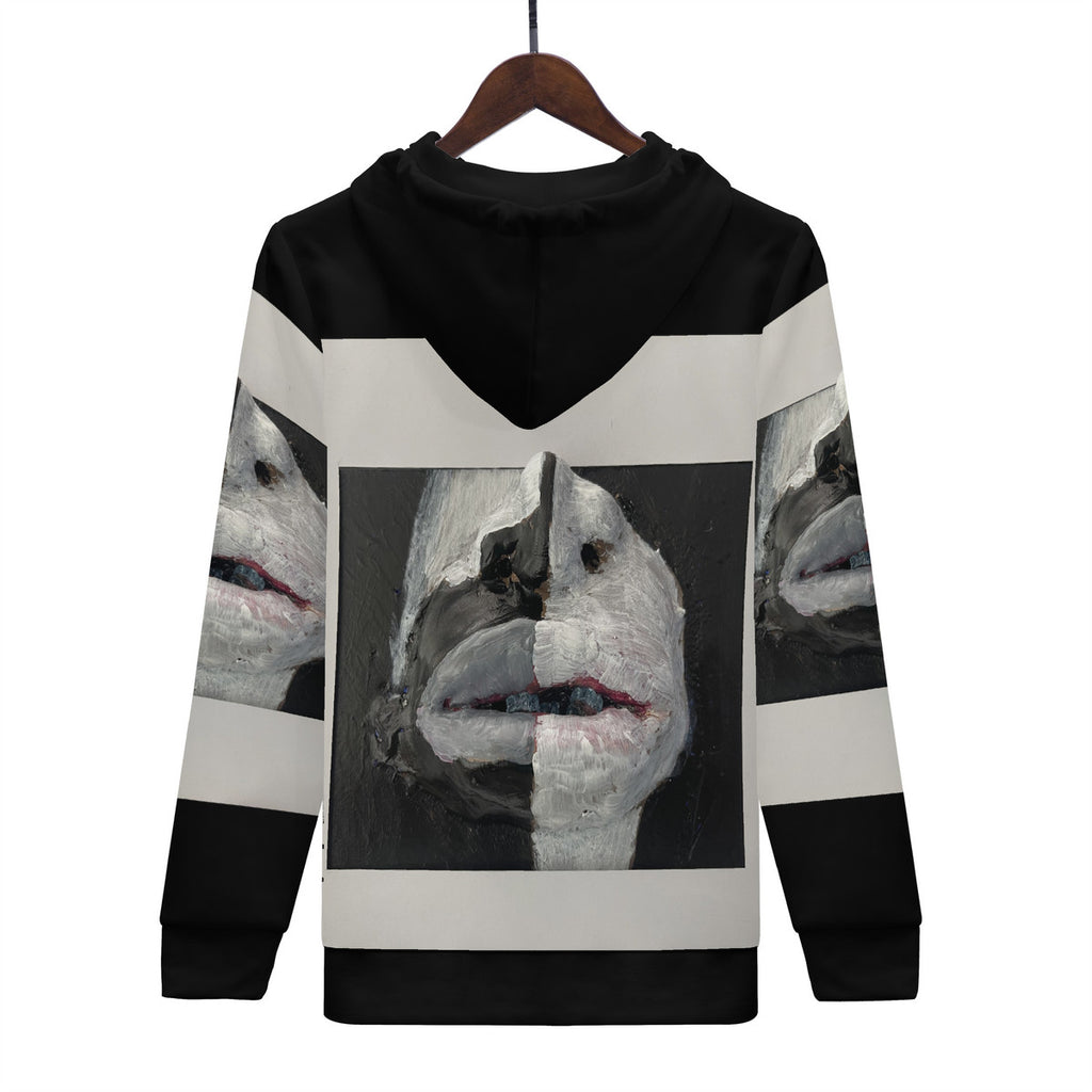 The Warrior - Original Artwork by Craig Davoll - Women's All Over Print Zip Hoodie