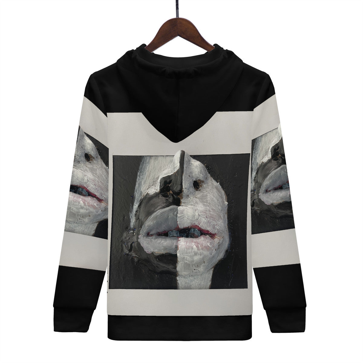 The Warrior - Original Artwork by Craig Davoll - Women's All Over Print Zip Hoodie
