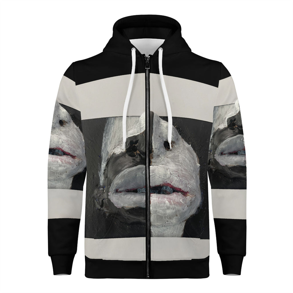 The Warrior - Original Artwork by Craig Davoll - Women's All Over Print Zip Hoodie