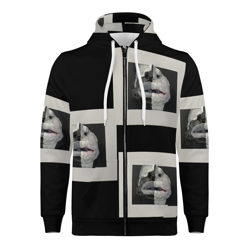 The Warriors - Original Artwork by Craig Davoll -  Men's All Over Print Zip Hoodie