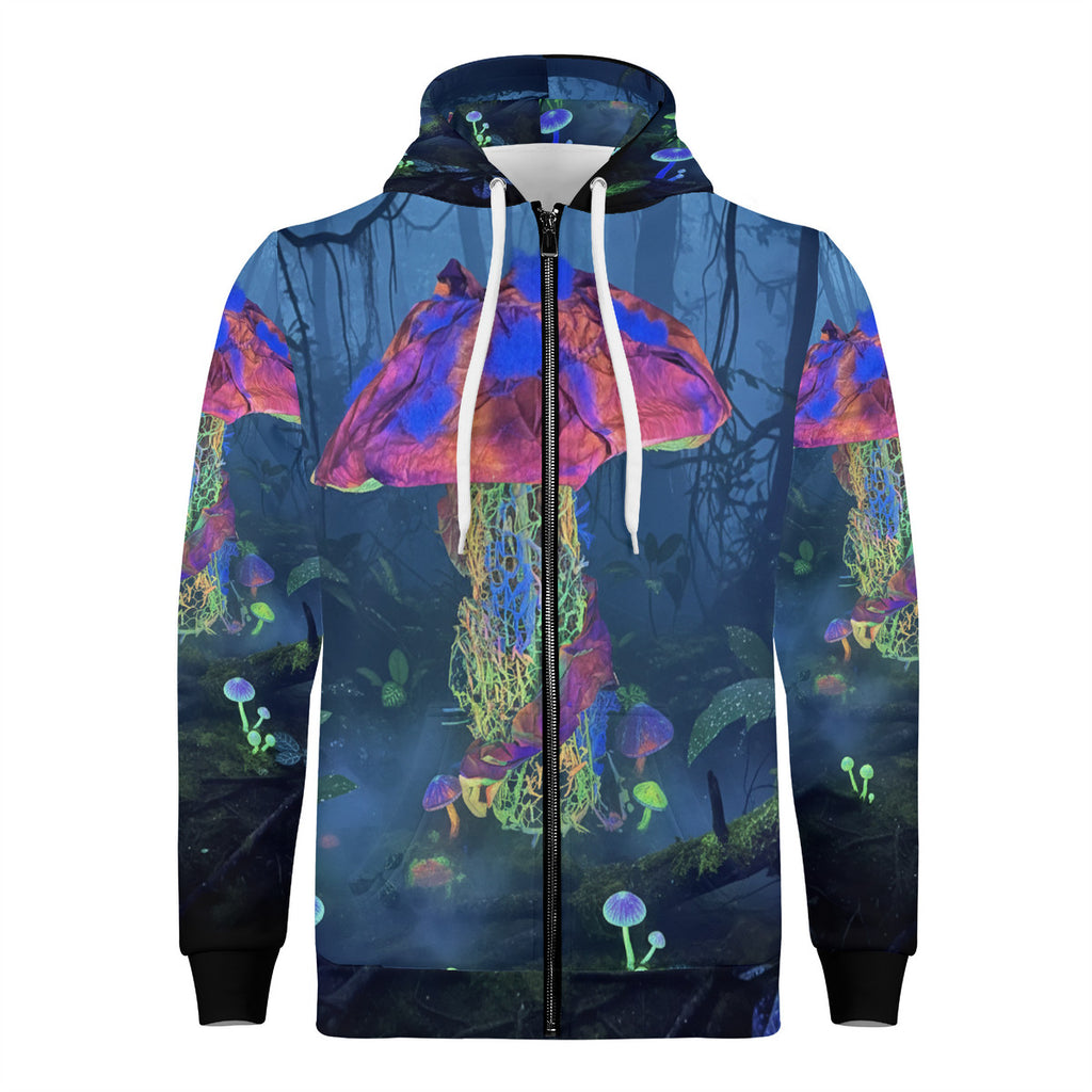 Mycel - Original Art by Craig Davoll - Women's All Over Print Zip Hoodie